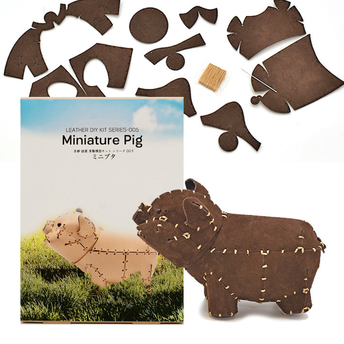 Leather DIY Kit 002「Miniature Pig」