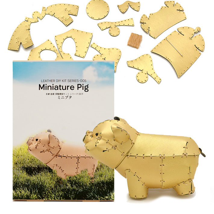 Leather DIY Kit 002「Miniature Pig」